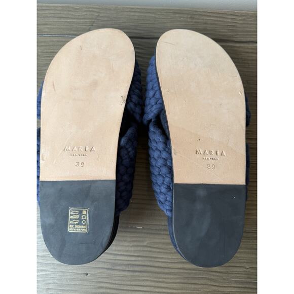 Marea New York Chunky Slide Woven Sandal Oven Blue Women’s Sz 8 US 39 EU - Picture 6 of 6